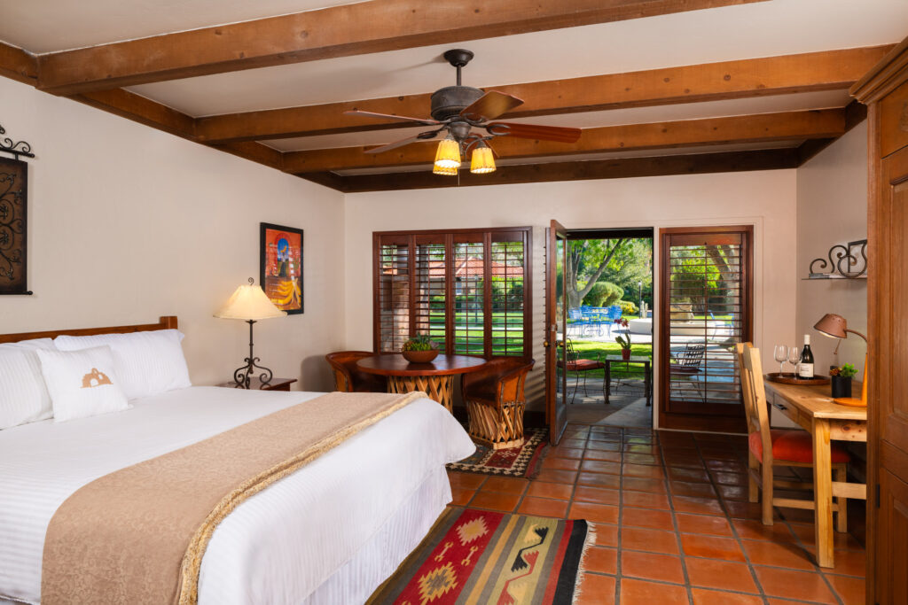 A guest room at Tubac Golf Resort & Spa.